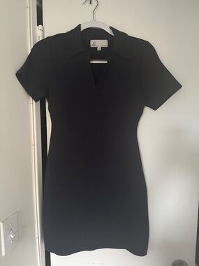 dh NEW YORK Navy Collared Mini Dress